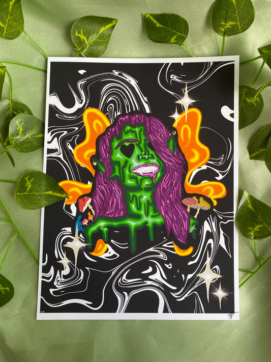 Queen Goblin of the Acid Meadows Print