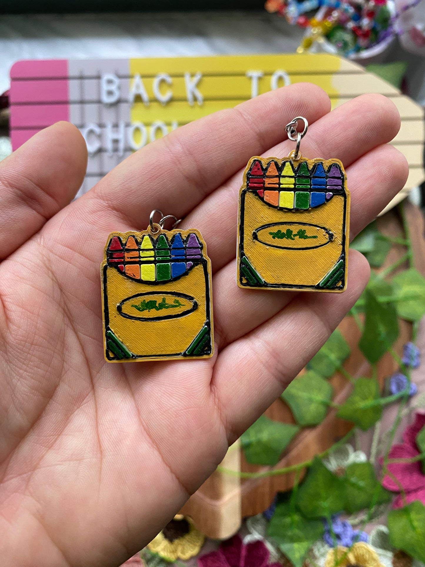 Crayons in a Box Earrings