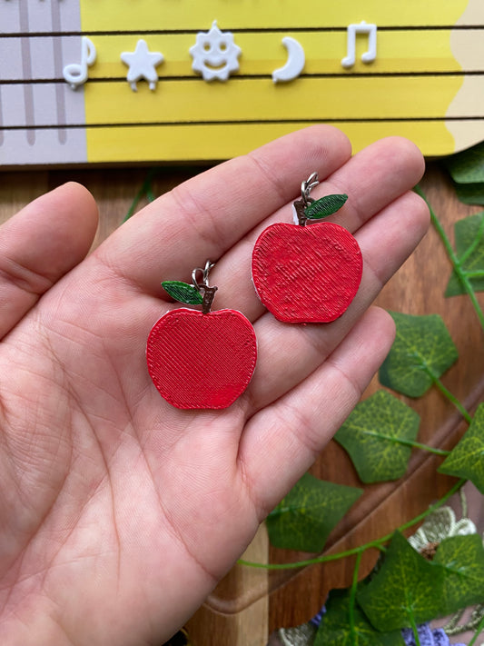 Teacher's Apple Earrings