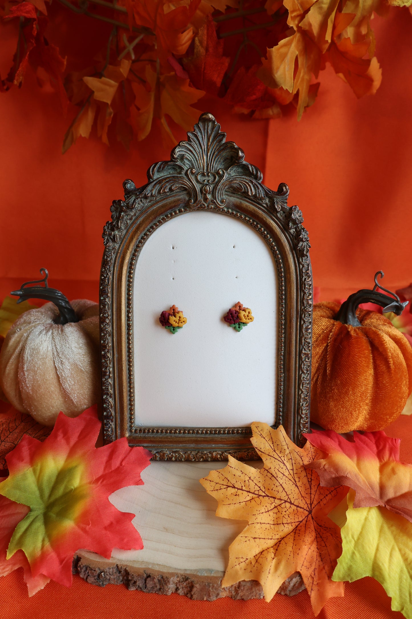Autumn Leaf Studs