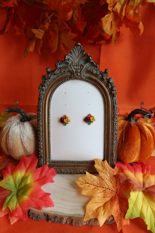 Autumn Leaf Studs
