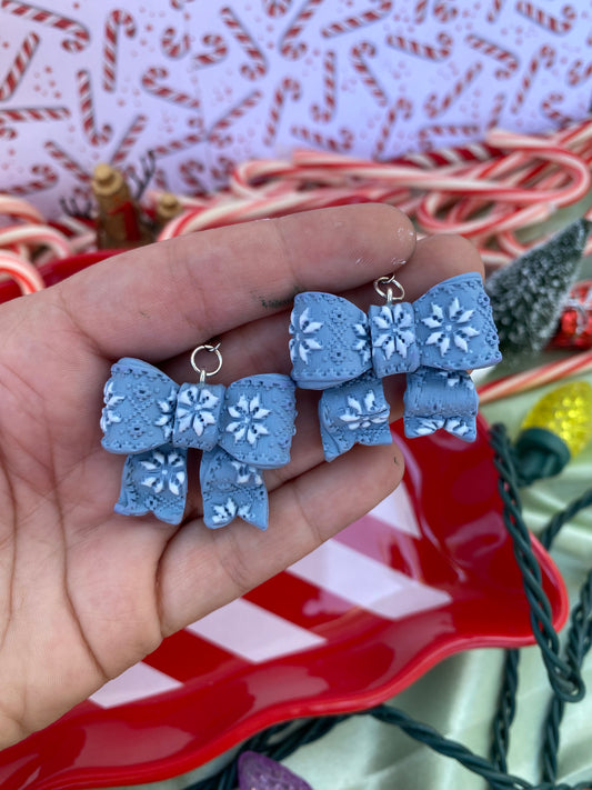 Blue SnowFlake Ribbons