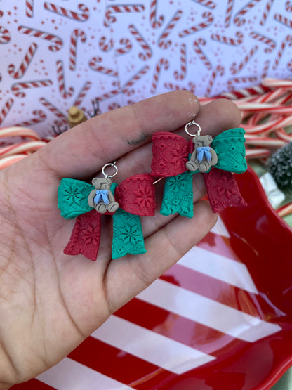 TeddyBear Christmas Ribbons