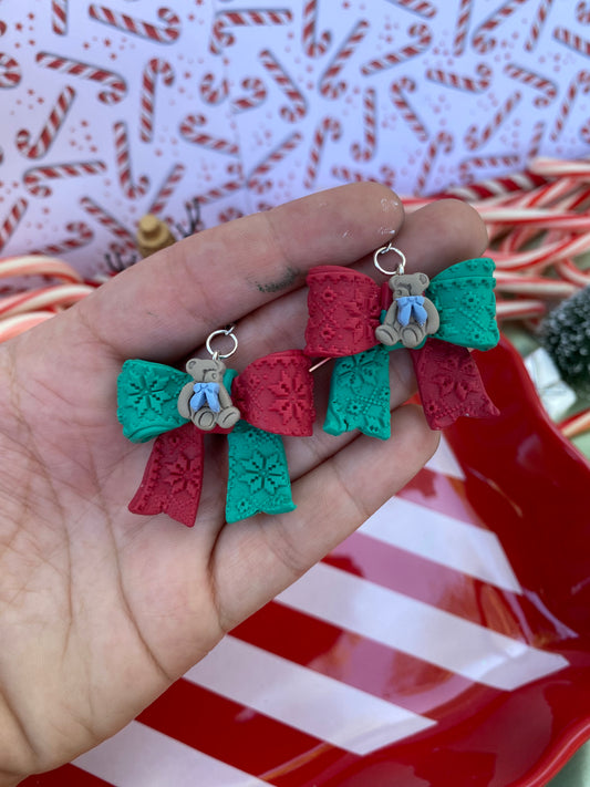 TeddyBear Christmas Ribbons