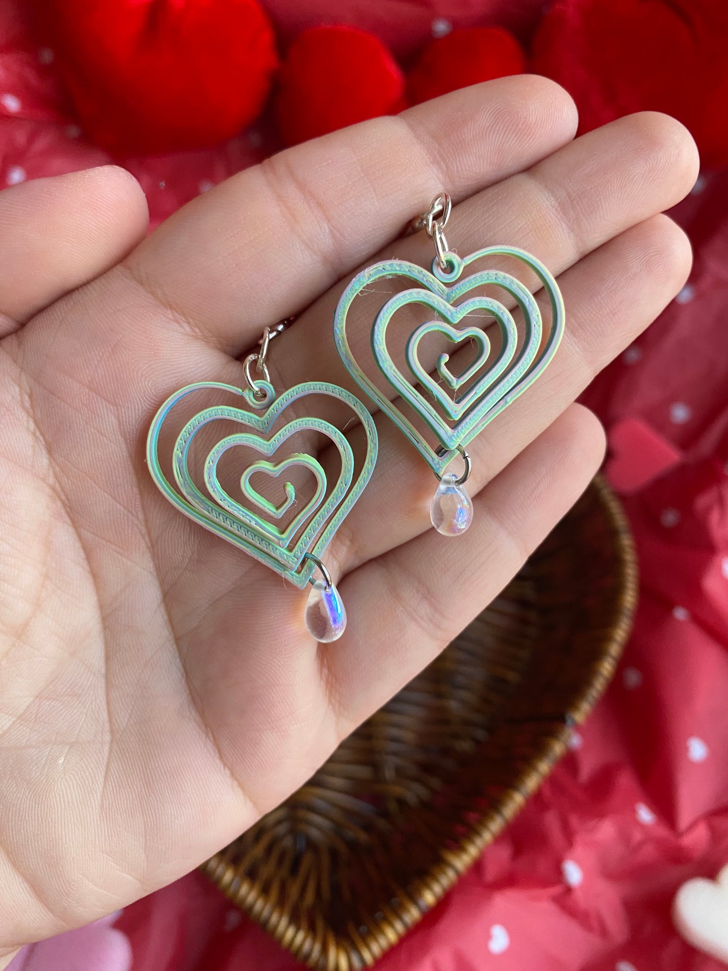 3D Spiral Hearts