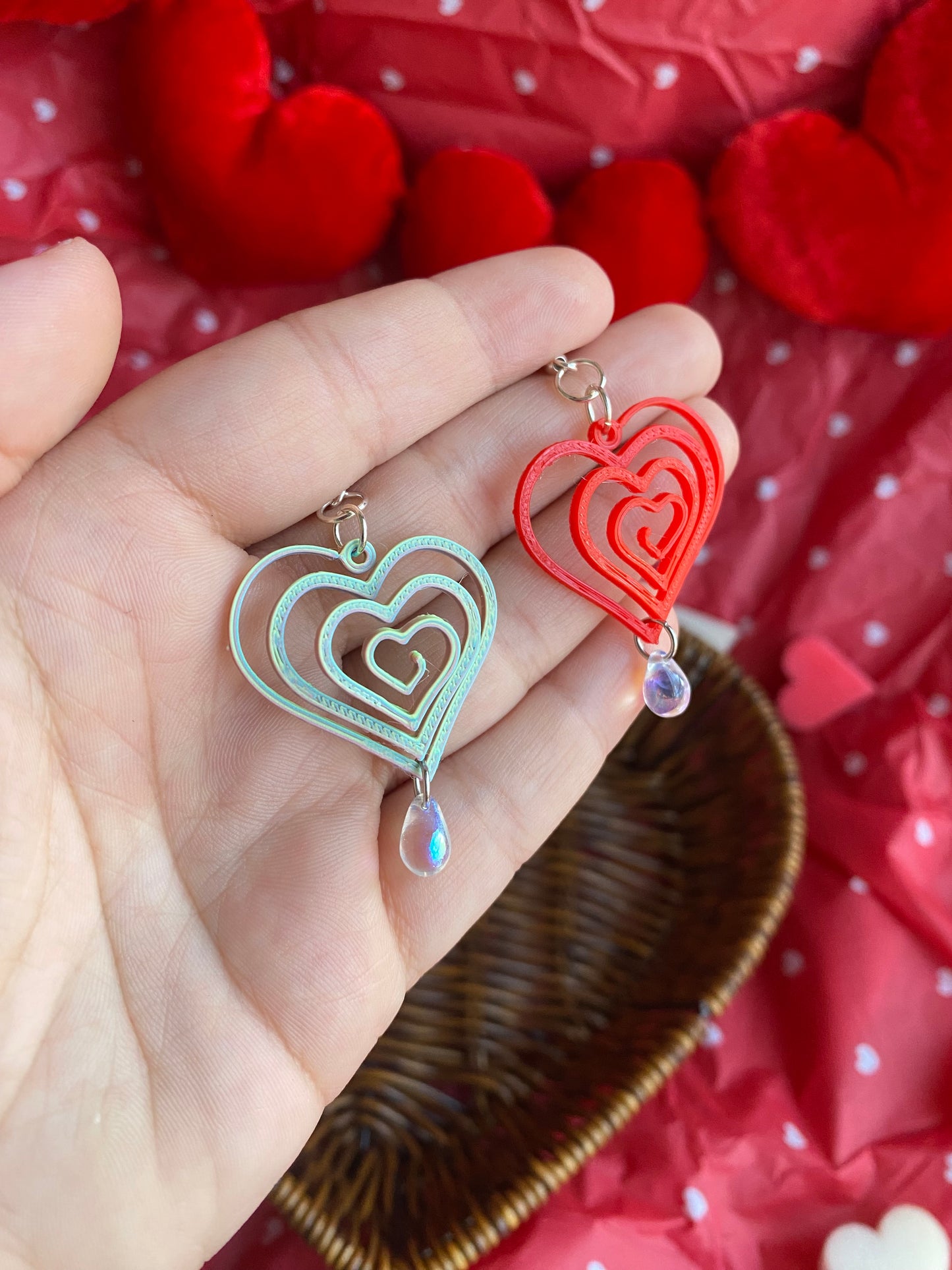3D Spiral Hearts