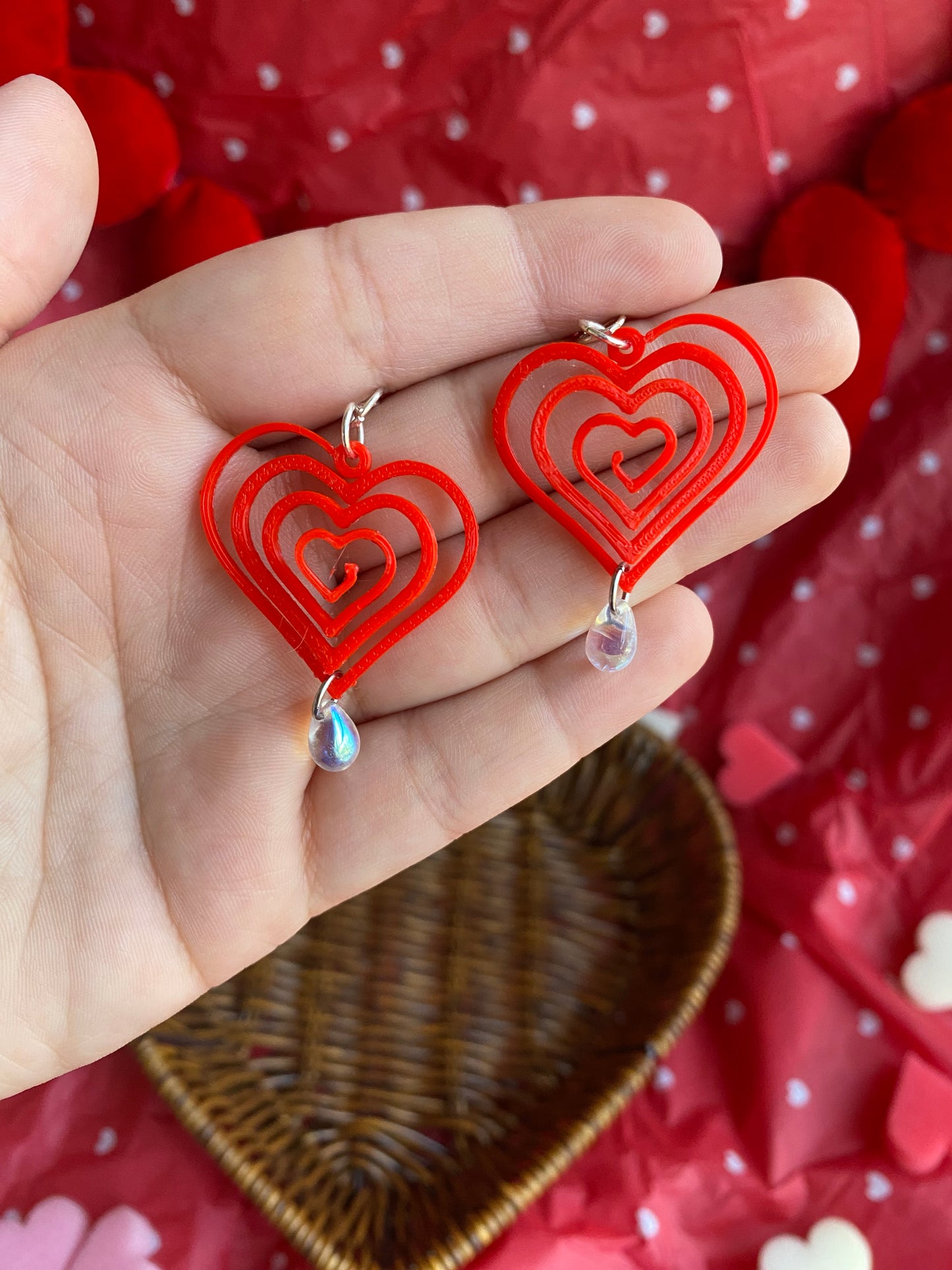 3D Spiral Hearts