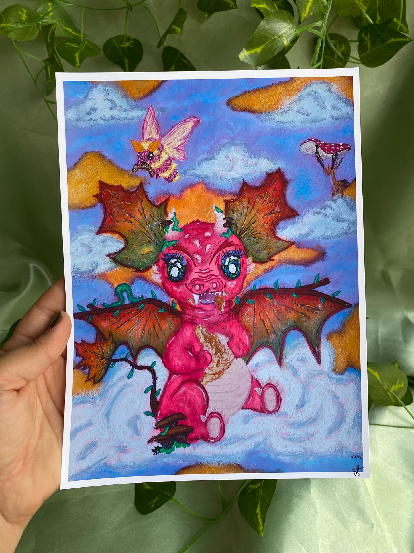 Critters of the Autumn Cloud Skies Art Print