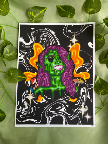Queen Goblin of the Acid Meadows Print