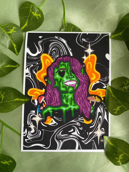 Queen Goblin of the Acid Meadows Print