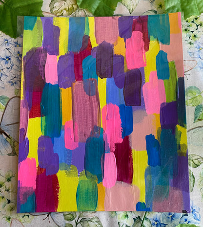 Shimmer Showers Abstract Painting