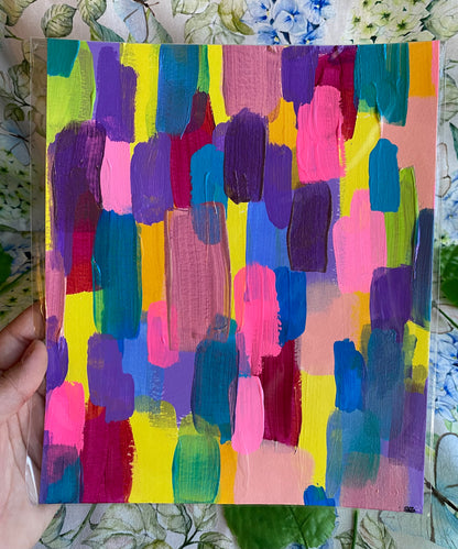 Shimmer Showers Abstract Painting