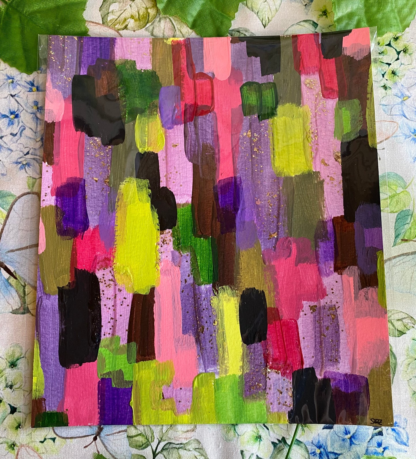 Glitter Pixie Abstract Painting