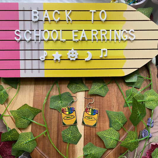 Crayons in a Box Earrings