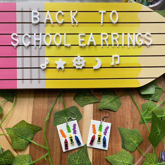 Primary Color Theory Earrings