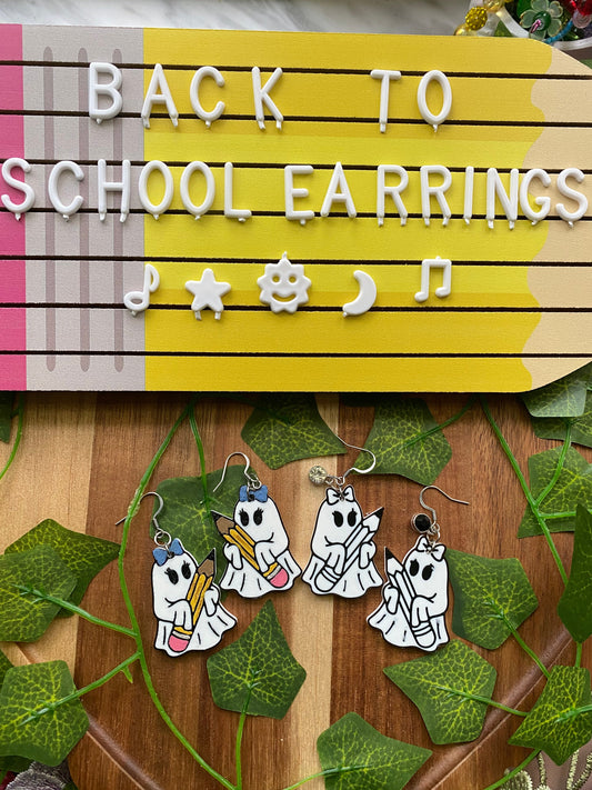 Doodle Ghostie Earrings