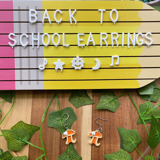 Pumpkin 3.14 Pi Earrings