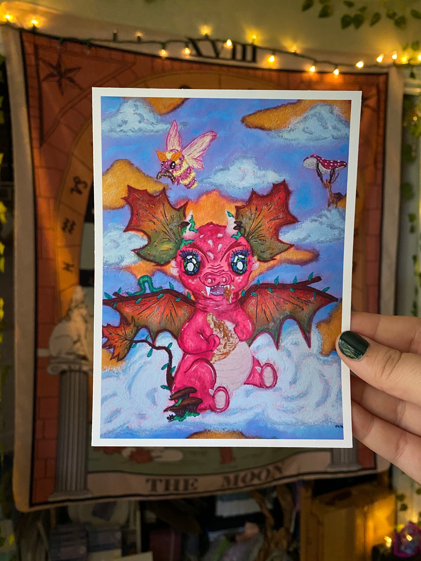 Critters of the Autumn Cloud Skies Art Print