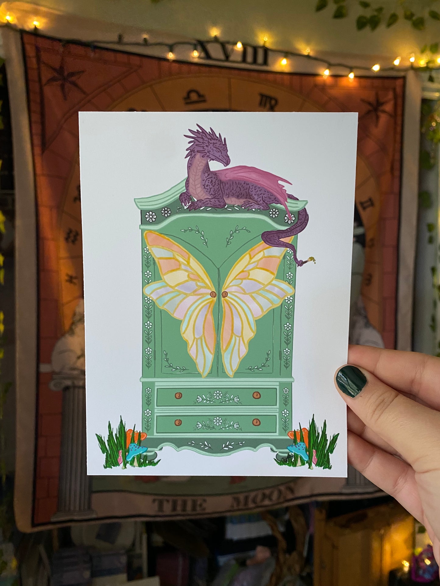 Dragon Keeper of the Whimsical Wardrobe Print