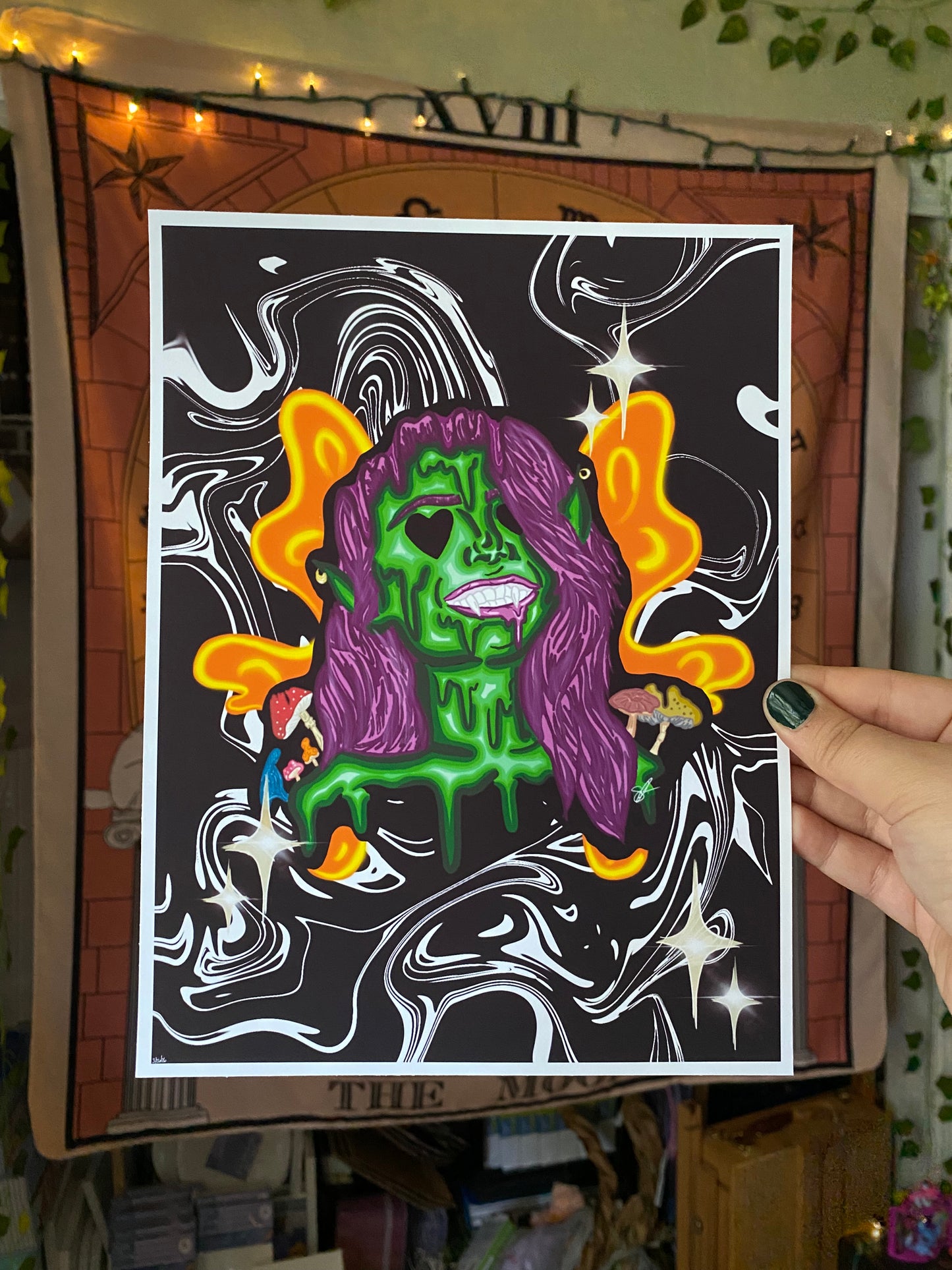 Queen Goblin of the Acid Meadows Print