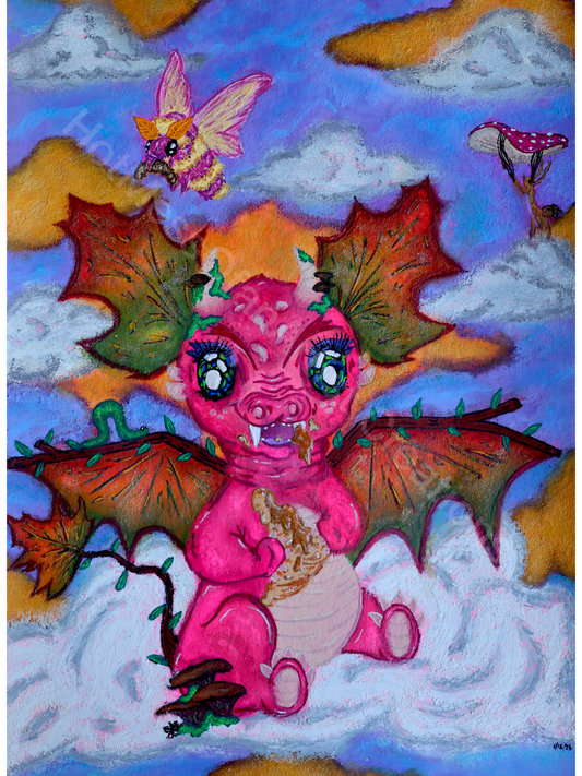 Critters of the Autumn Cloud Skies Art Print