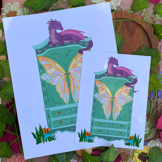 Dragon Keeper of the Whimsical Wardrobe Print