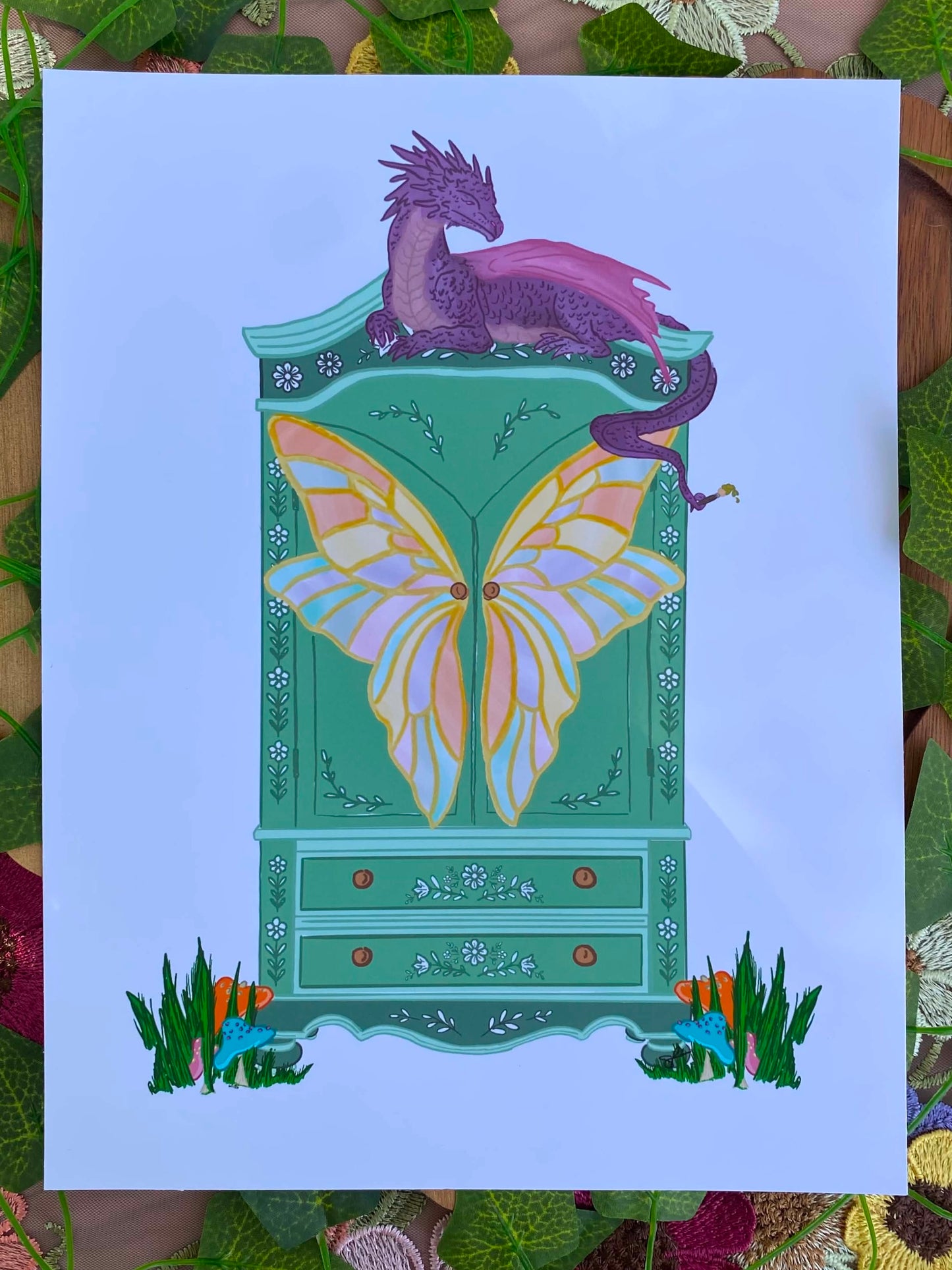 Dragon Keeper of the Whimsical Wardrobe Print