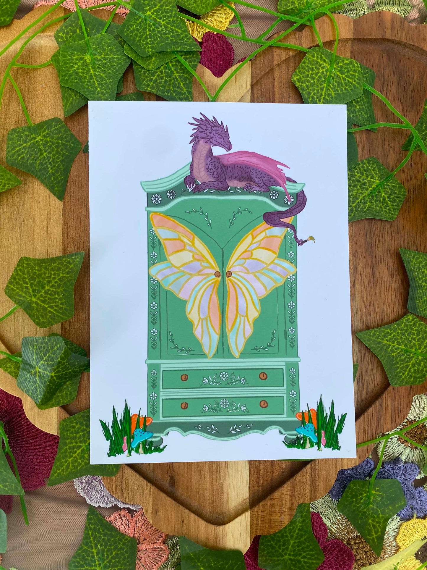 Dragon Keeper of the Whimsical Wardrobe Print